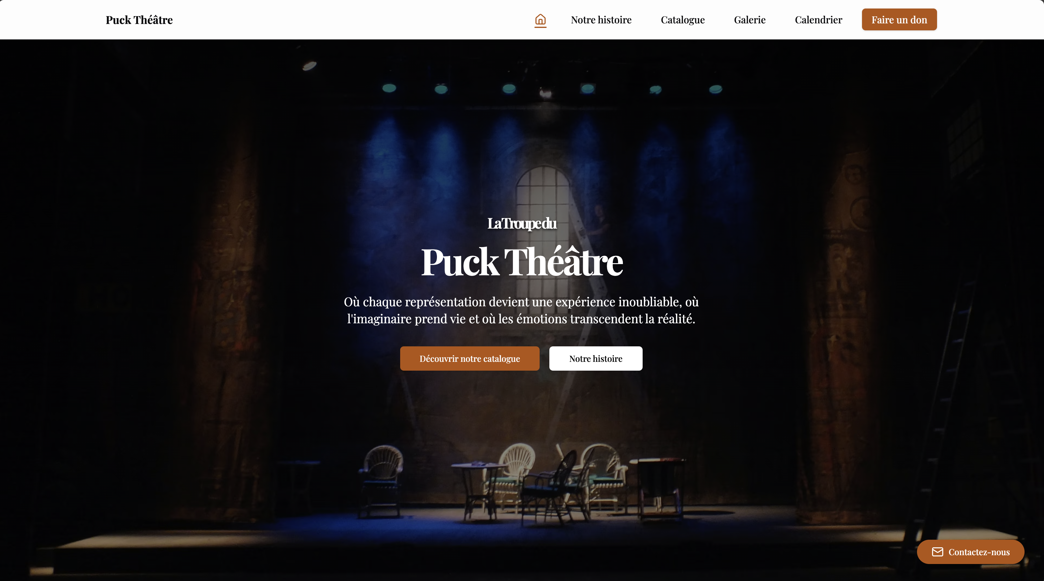 Capture d'écran de Puck Théâtre